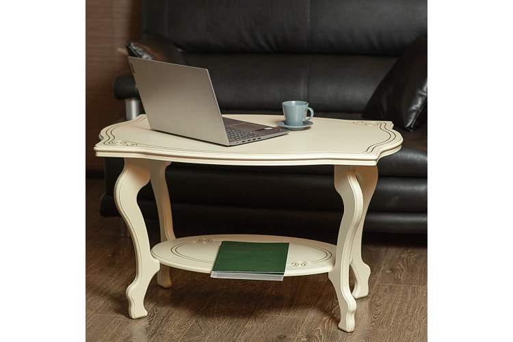 Стол журнальный Берже 1 слоновая кость-11