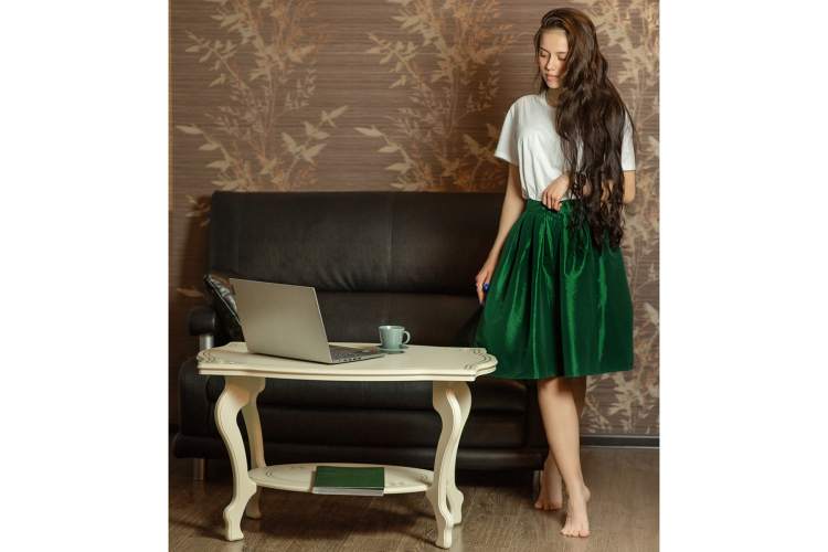 Стол журнальный Берже 1 слоновая кость-12