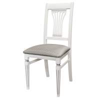 Стул Анри белый/серебро, Атина серебро