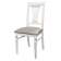 Стул Анри белый/серебро, Атина серебро