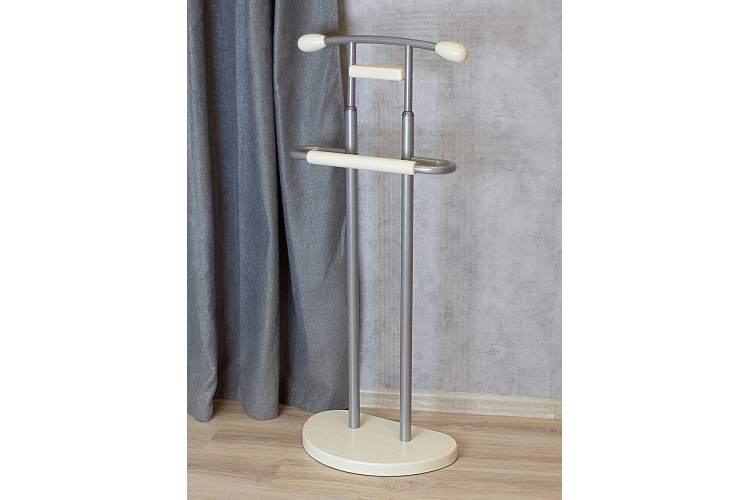 Вешалка костюмная ГАЛАНТ 333 металлик/слоновая кость-9