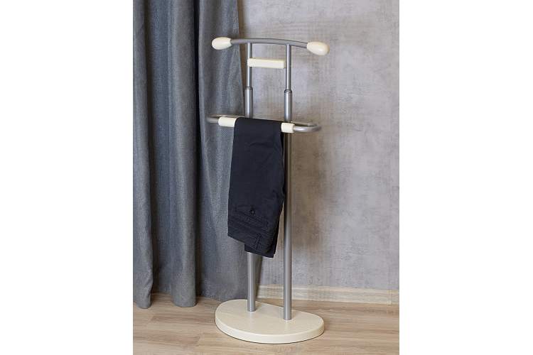 Вешалка костюмная ГАЛАНТ 333 металлик/слоновая кость-10