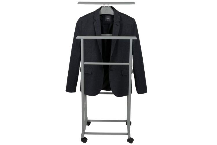 Вешалка костюмная на колесах В 22Н серый-3