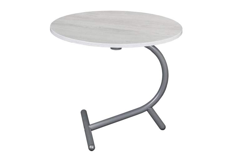 Стол журнальный Дуэт 14 дуб дымчатый/металлик-1