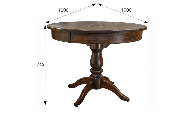 Стол обеденный Моро 04 раздвижной орех 100/140*100-4