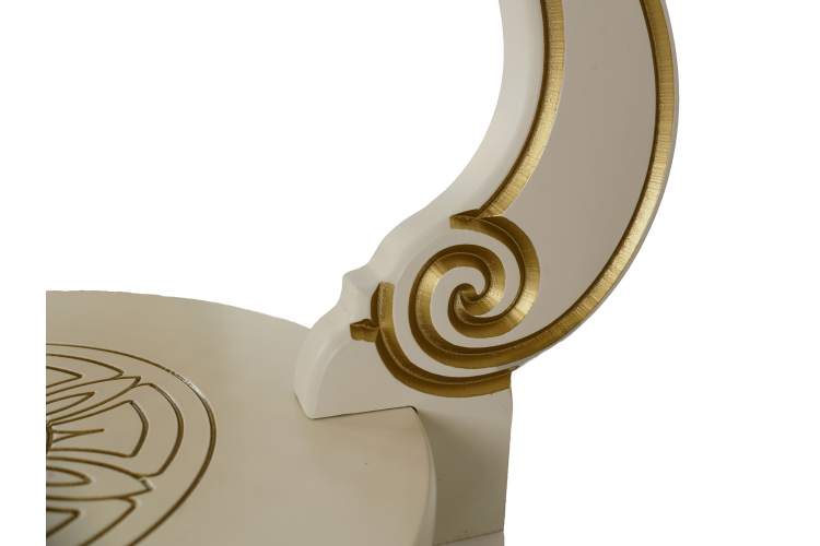 Стол журнальный Грация (С) слоновая кость/золото-2