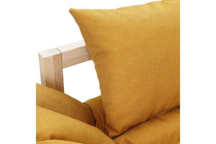 Диван Бинго ткань savana plus yellow, каркас лак-8