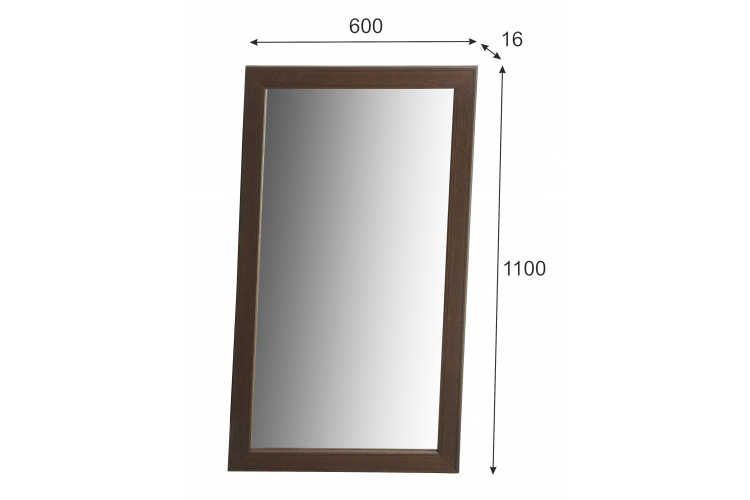 Зеркало Васко В 61Н темно-коричневый/патина 110 см х 60 см-3