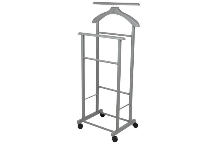 Вешалка костюмная на колесах В 22Н серый