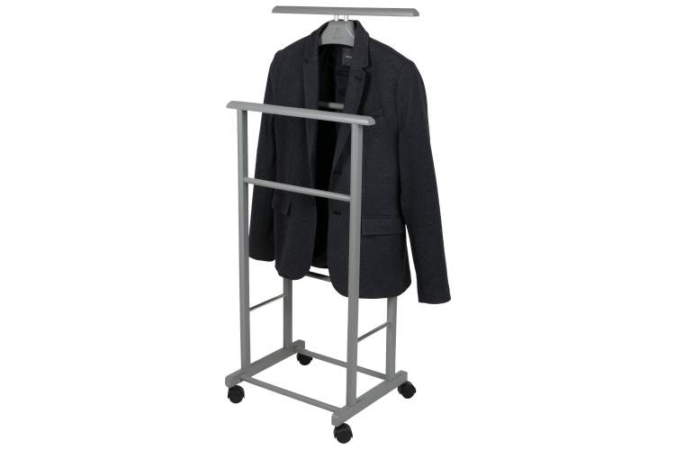Вешалка костюмная на колесах В 22Н серый-2