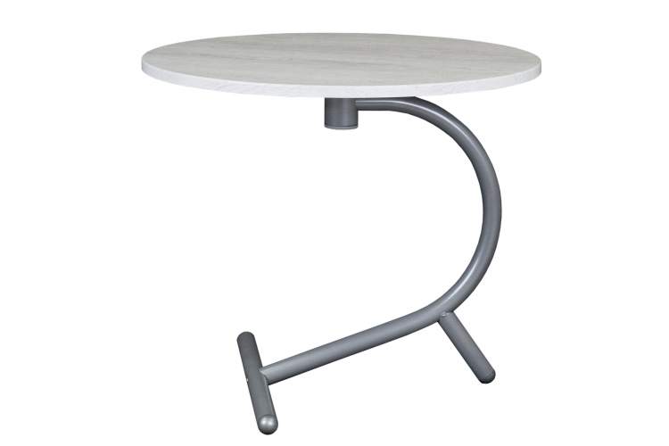 Стол журнальный Дуэт 14 дуб дымчатый/металлик