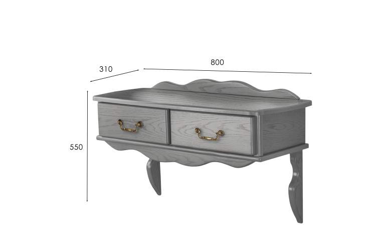 Консоль Берже 20 серый графит-7