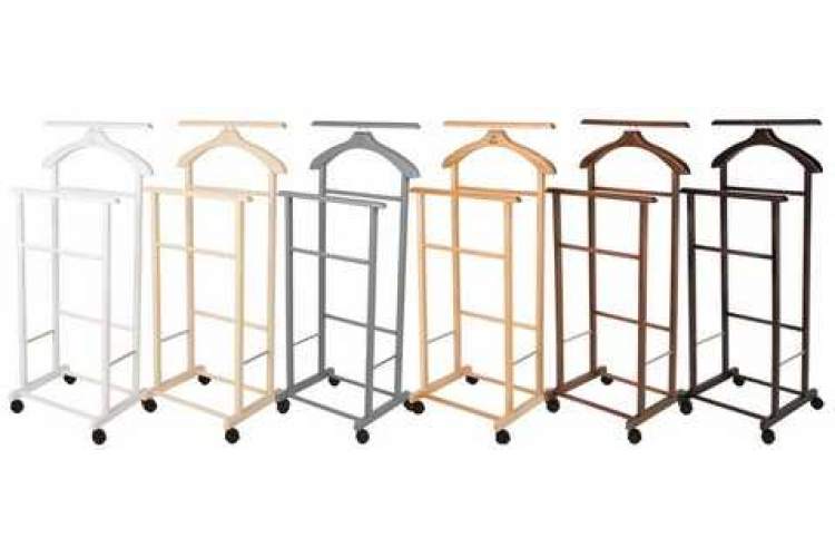 Вешалка костюмная на колесах В 22Н серый-6