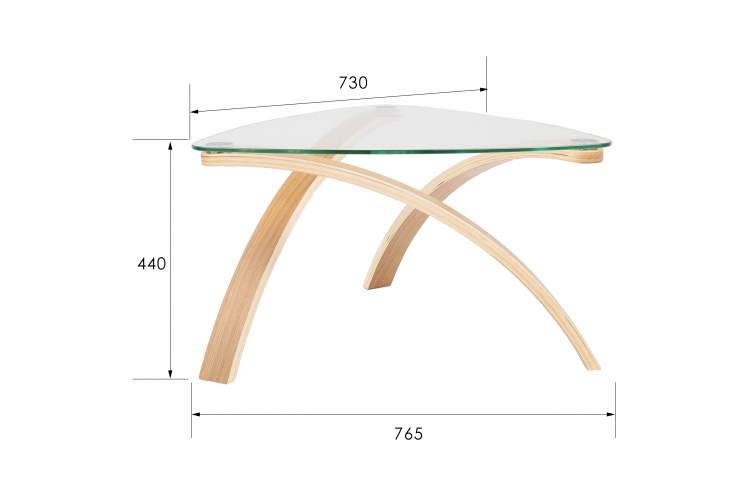 Стол журнальный Гурон 3 дуб-10