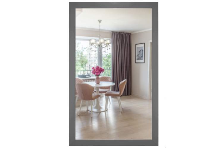 Зеркало настенное BeautyStyle 11 серый графит 118 см х 60,6 см-2