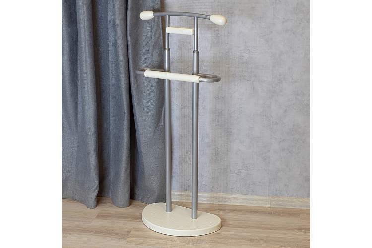 Вешалка костюмная ГАЛАНТ 333 металлик/слоновая кость-8