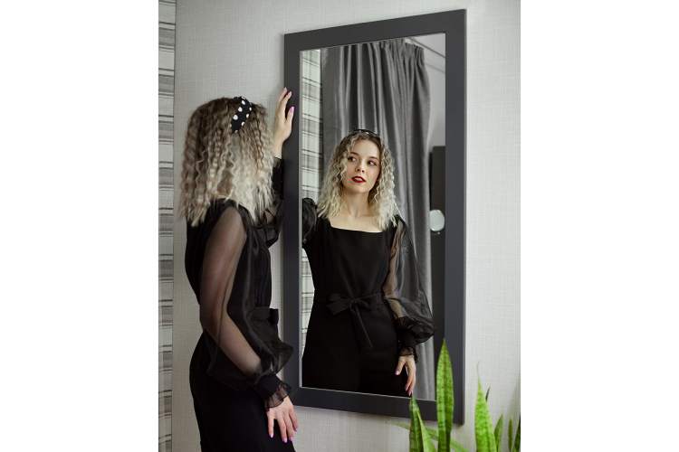 Зеркало настенное BeautyStyle 11 серый графит 118 см х 60,6 см-6