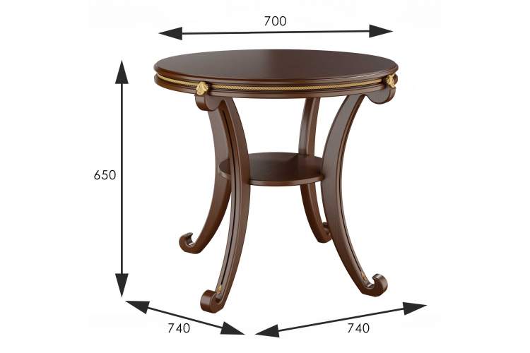 Стол журнальный Глория М орех Л-1