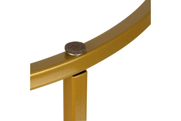 Стол журнальный МеталлАрт М001 черный мрамор/золото-3