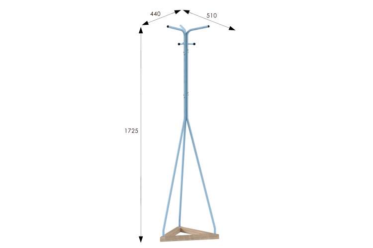 Вешалка напольная Галилео 213 голубой/шимо-7