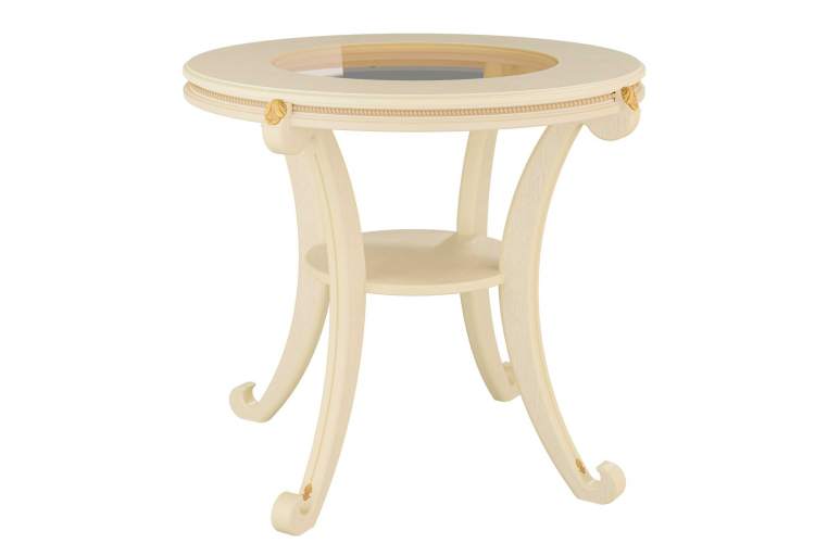 Стол журнальный Глория С дуб шампань Л