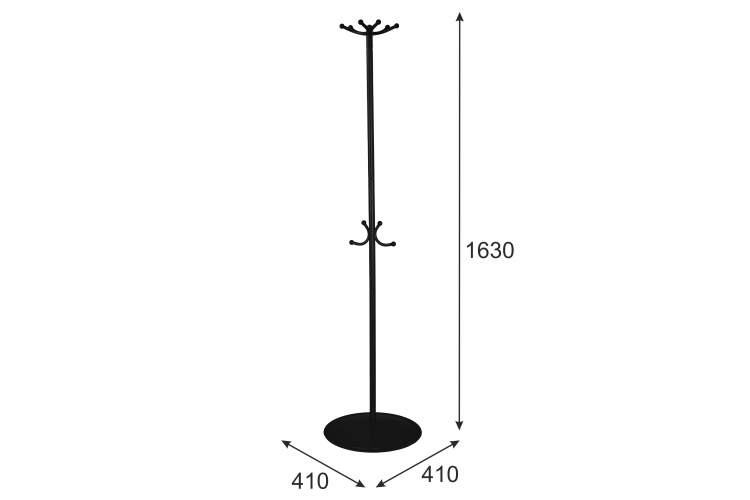 Вешалка напольная Пико 16 черный-13