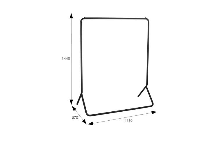 Вешалка напольная Пико 33 черный-7