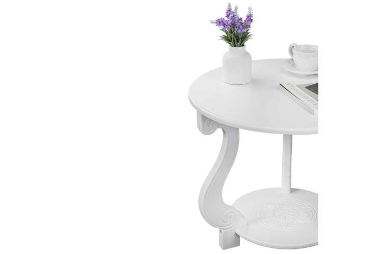 Стол журнальный Грация (М) ЛАЙТ белый-4