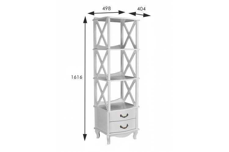 Этажерка Джульетта 3 уровня, молочный дуб Л-3