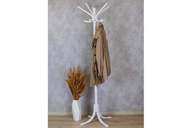 Вешалка напольная В 8Н белый-10