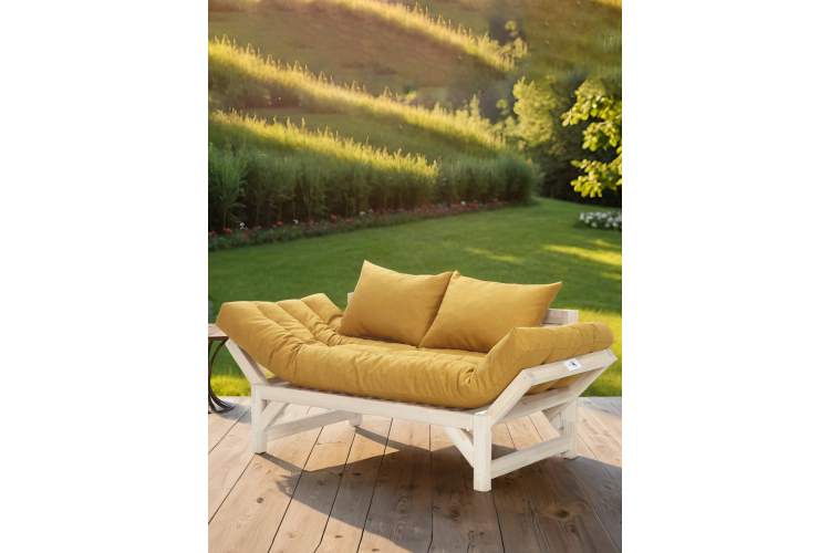 Диван Бинго ткань savana plus yellow, каркас лак-13