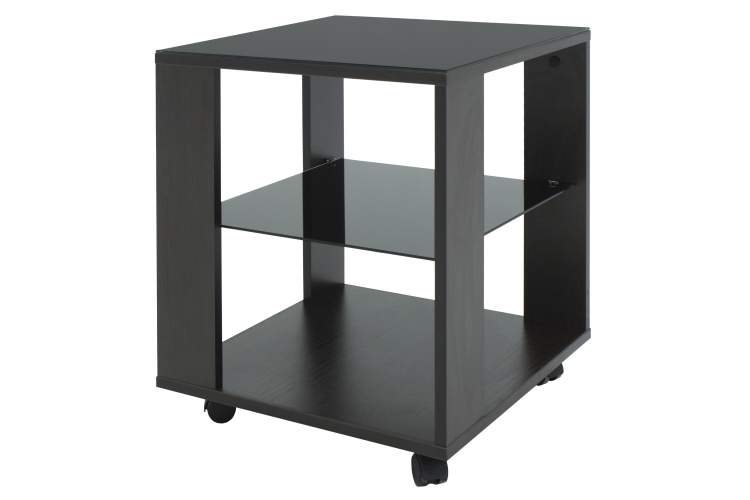 Стол журнальный BeautyStyle 6 венге/стекло черное