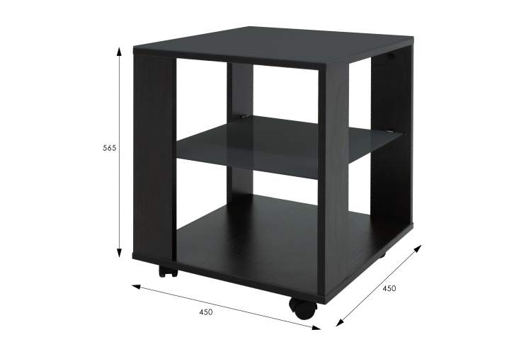 Стол журнальный BeautyStyle 6 венге/стекло черное-11