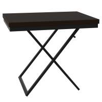 Стол-трансформер Манхэттен венге темный/черный в гостиную