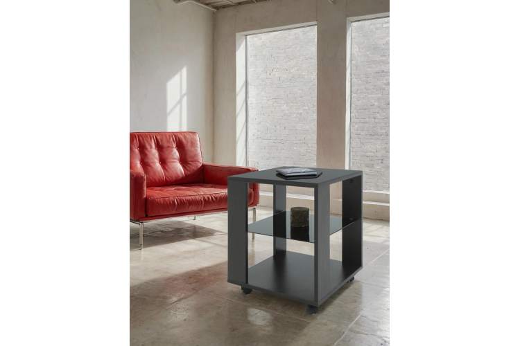 Стол журнальный BeautyStyle 6 венге/стекло черное-9