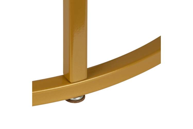 Стол журнальный МеталлАрт М001 черный мрамор/золото-6