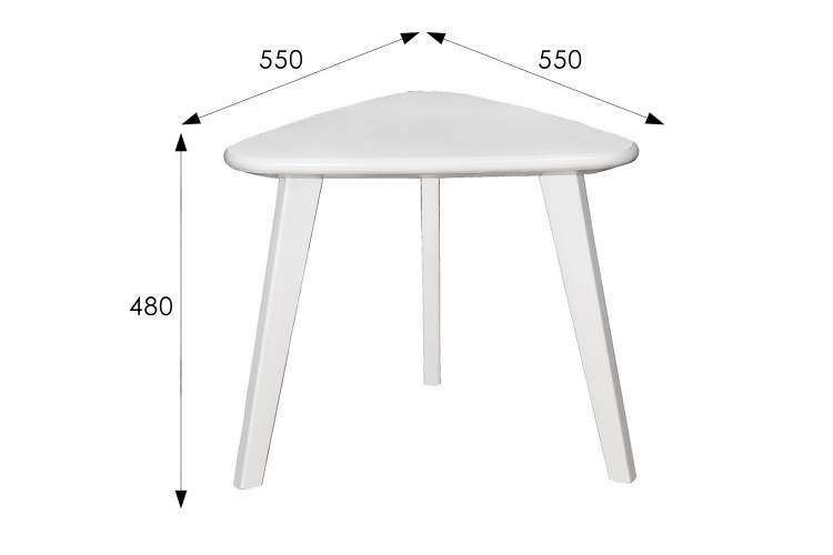 Стол журнальный Ретро снег-4