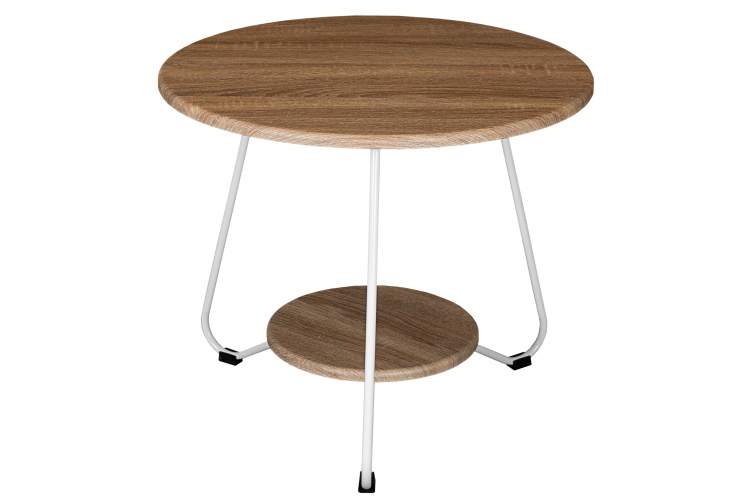 Стол журнальный BeautyStyle 38 дуб сонома/белый-1