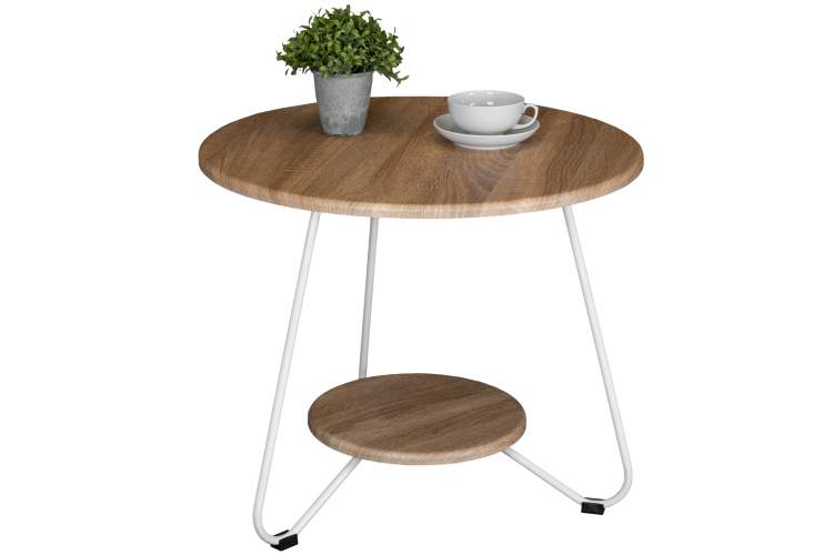 Стол журнальный BeautyStyle 38 дуб сонома/белый-7