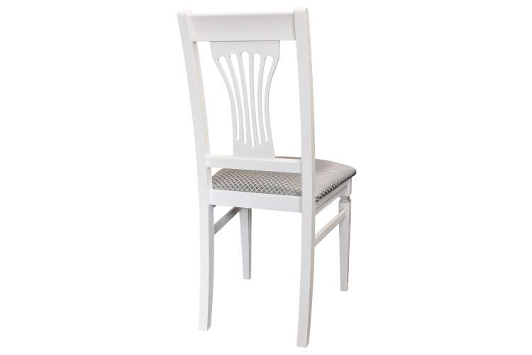 Стул Анри белый/серебро, Атина серебро-1