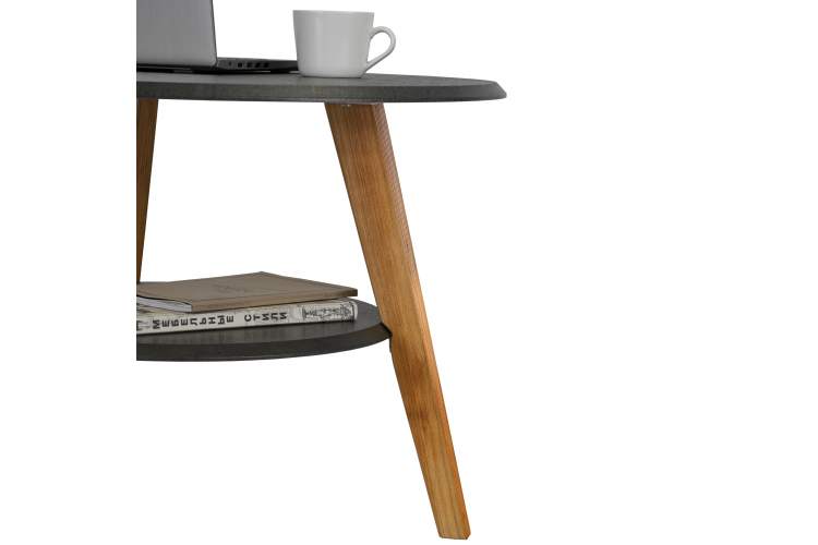 Стол журнальный BeautyStyle 17 серый бетон/бук-3