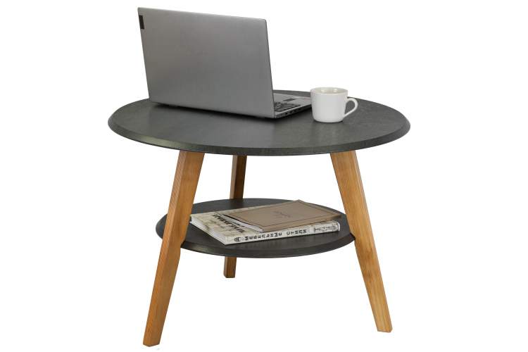 Стол журнальный BeautyStyle 17 серый бетон/бук-4