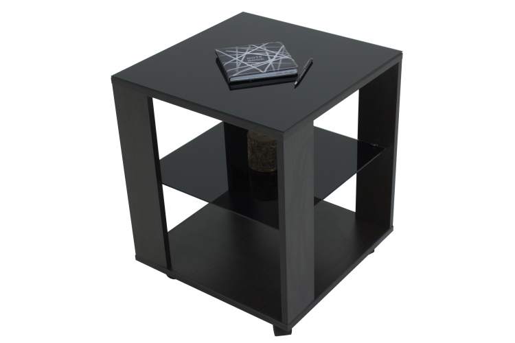 Стол журнальный BeautyStyle 6 венге/стекло черное-7