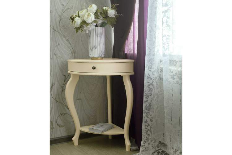 Консоль угловая Элегант дуб шампань Л-7