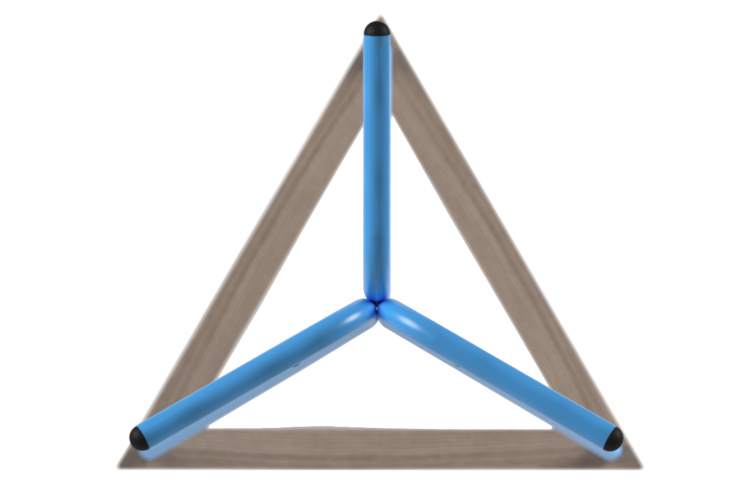 Вешалка напольная Галилео 213 голубой/шимо-2