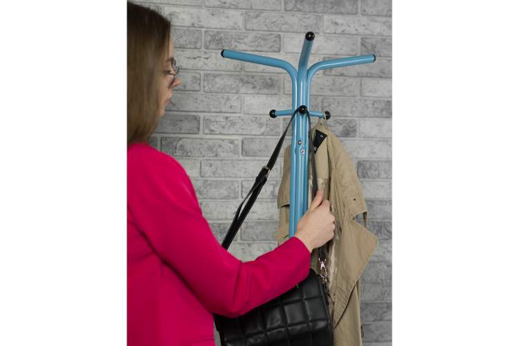 Вешалка напольная Галилео 213 голубой/шимо-4