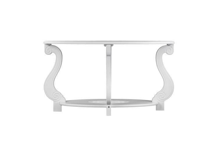 Стол журнальный Овация (М) ЛАЙТ белый-1