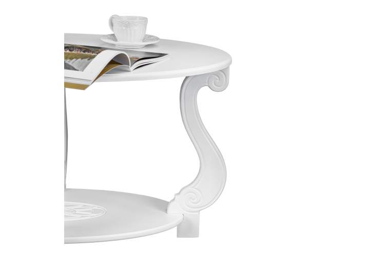 Стол журнальный Овация (М) ЛАЙТ белый-3