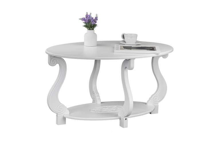 Стол журнальный Овация (М) ЛАЙТ белый-10