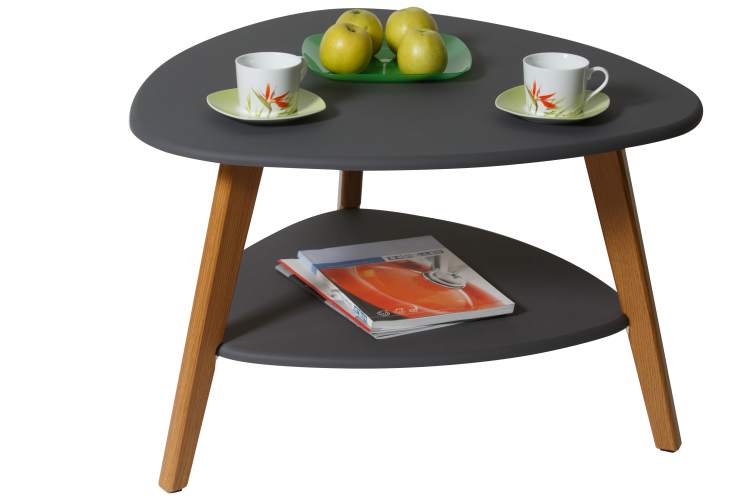 Стол журнальный Бруклин графит/дуб светлый-1